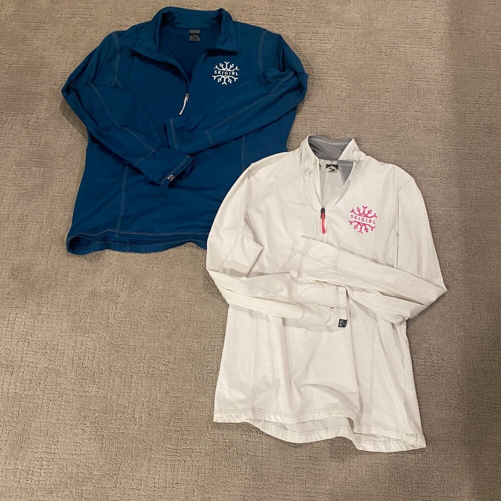 Ski Girl Micro Fleece 1/4 Zip Pullover by Storm Creek - 2 PULLOVERS